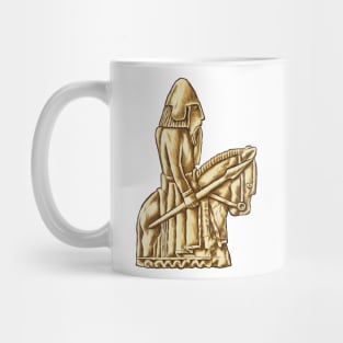 Daring Cavalier: The Lewis Chessmen Knight Design Mug